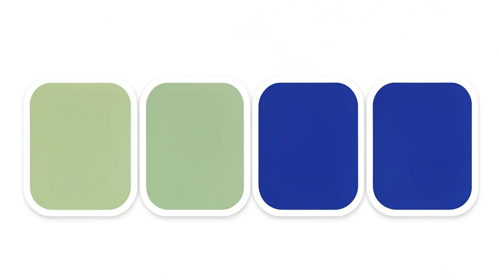 A simple four-step upward path represented as ascending flat blocks, each block plain and unlabeled, representing a sequential process
